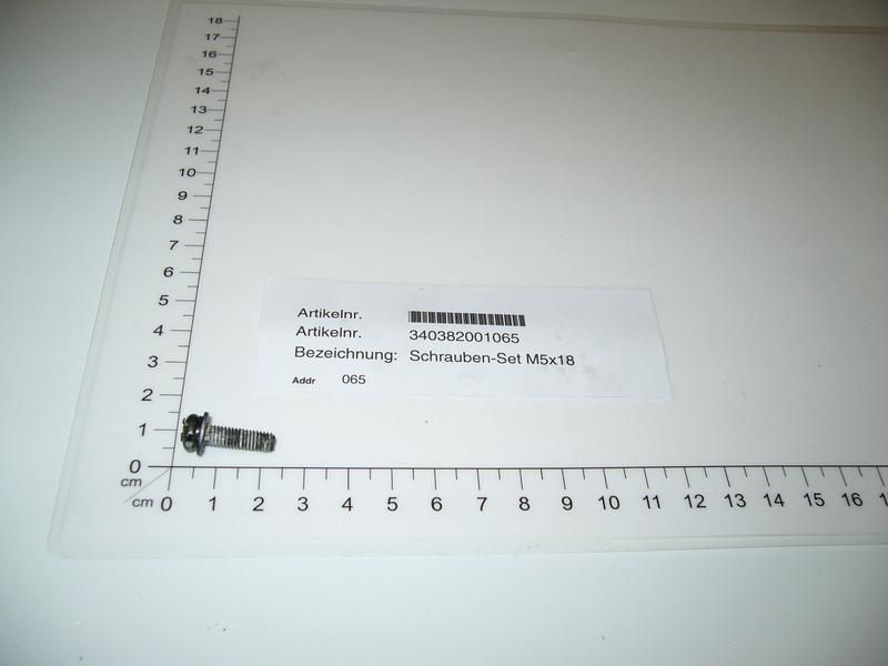 Productimage  Screw assembly M5x18