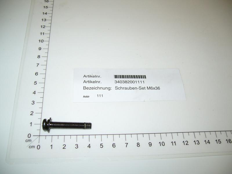 Productimage  Screw assembly M6x36