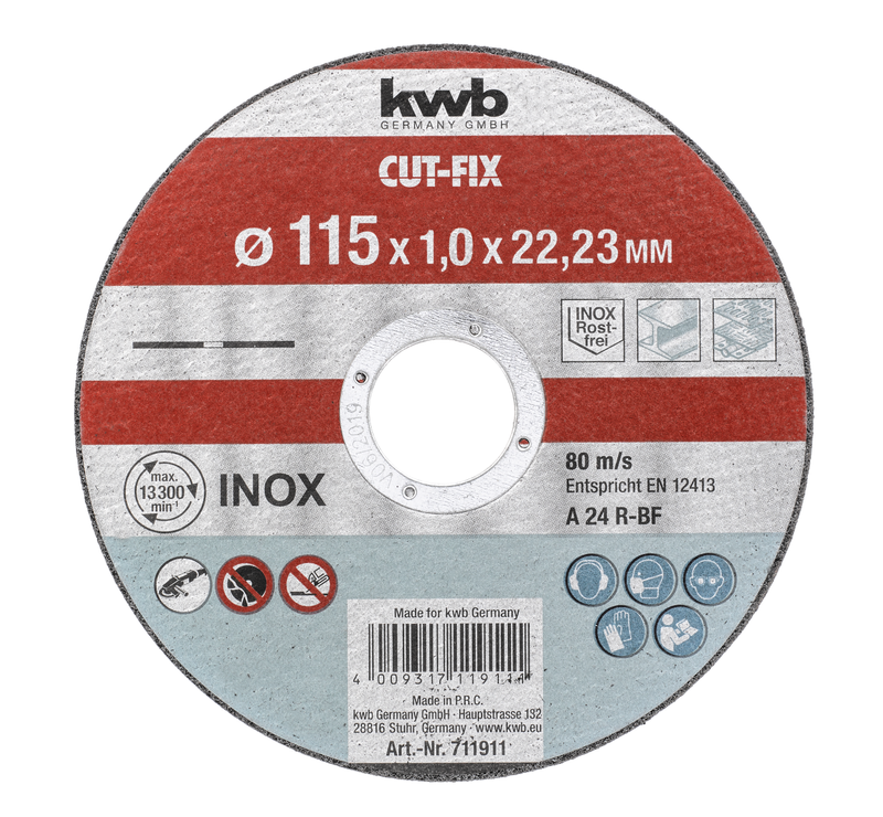 Kotouč řezný na úhlovou brusku CUT-FIX CUTTING DISCS  115X1,0