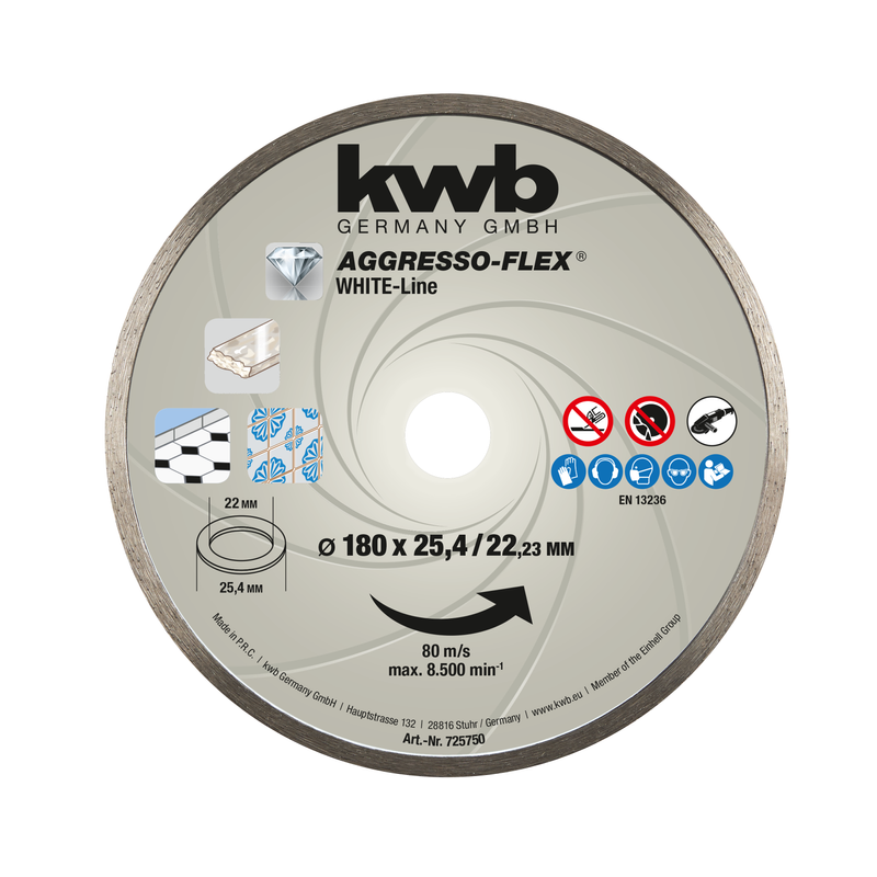 Productimage K-CUTD-DIA AGGRESSO-FLEX® White-Line DIAMOND cutting discs, ø 180 mm