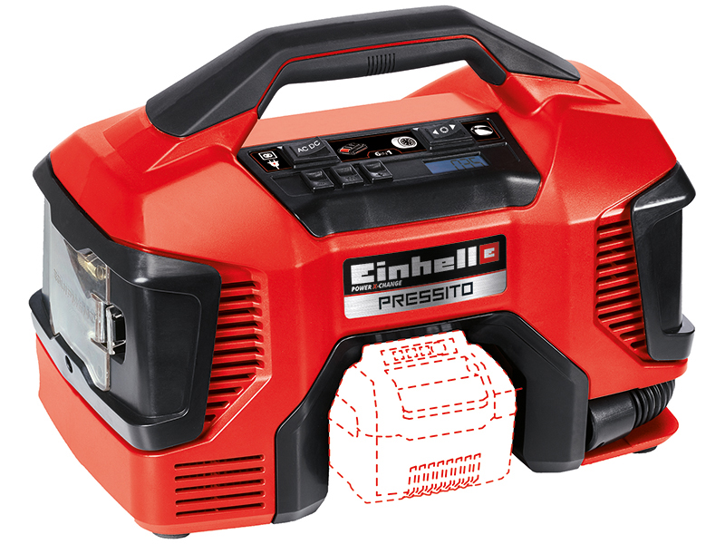 The first hybrid compressor from Einhell