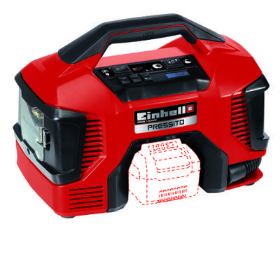 Einhell 4020460 Pressito Hybrid Compressor 90 W 18 V One Size Red 