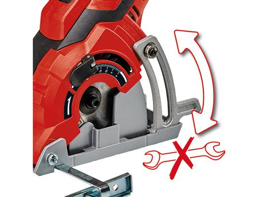 Tool-free-saw-blade-changing