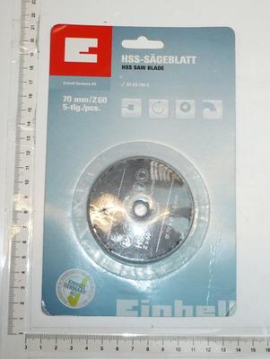 HSS-Sägeblatt 70mm Z60, 5-tlg.