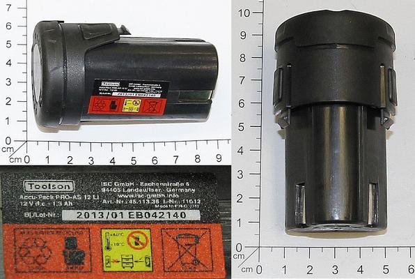 Battery for PRO-AS 12 Li