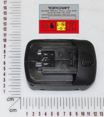 Battery for TCAS 18 Li; EX; NL
