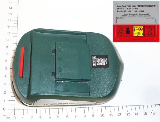 Battery for TCSS 18 Li; EX; BE