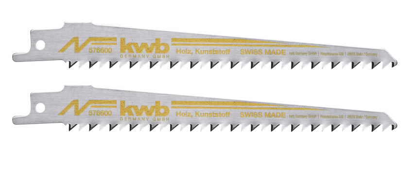Reciprocating saw blades for wood, high carbon steel