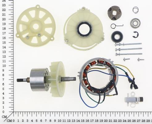 Motor oil pump components