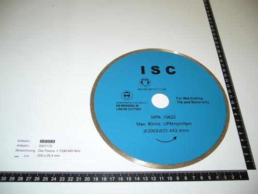 Diamond cutting disc200x25,4mm