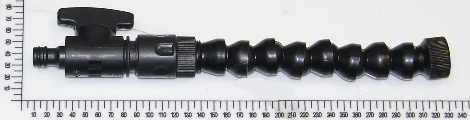 flexible pipe with stopcock (B